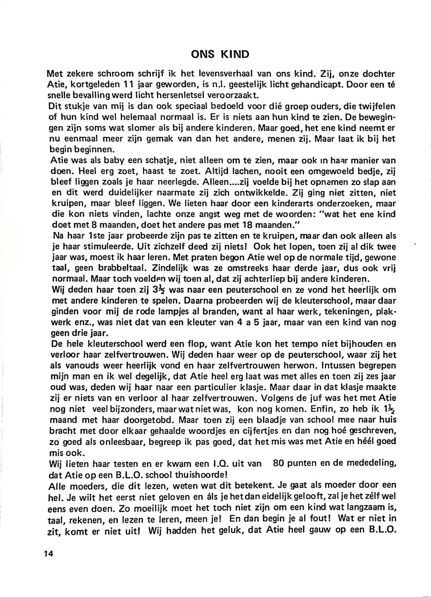 Totolica - kontaktblad vereniging van ouders en vrienden van het geestelijk gehandicapte kind - 1974-1976, nr 1-10 - New Page