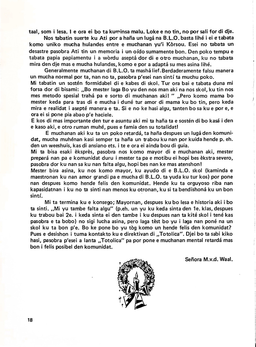 Totolica - kontaktblad vereniging van ouders en vrienden van het geestelijk gehandicapte kind - 1974-1976, nr 1-10 - New Page
