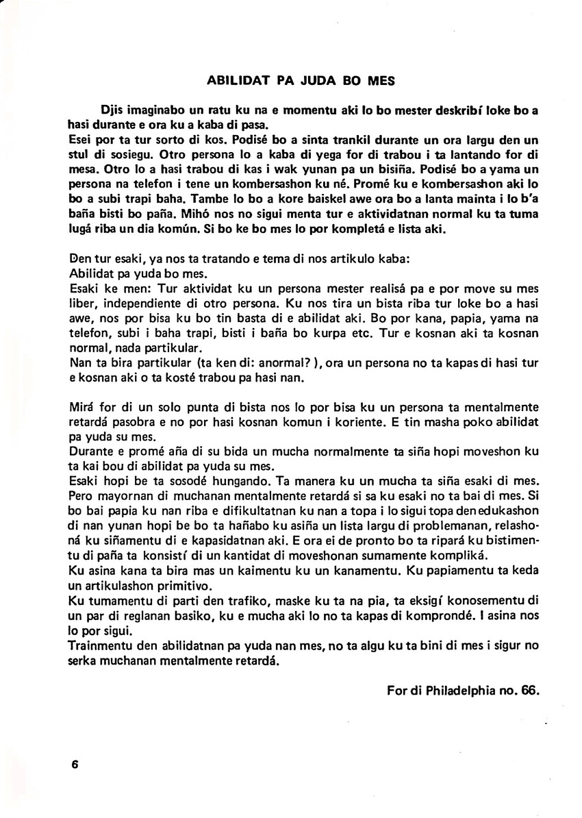 Totolica - kontaktblad vereniging van ouders en vrienden van het geestelijk gehandicapte kind - 1974-1976, nr 1-10 - New Page