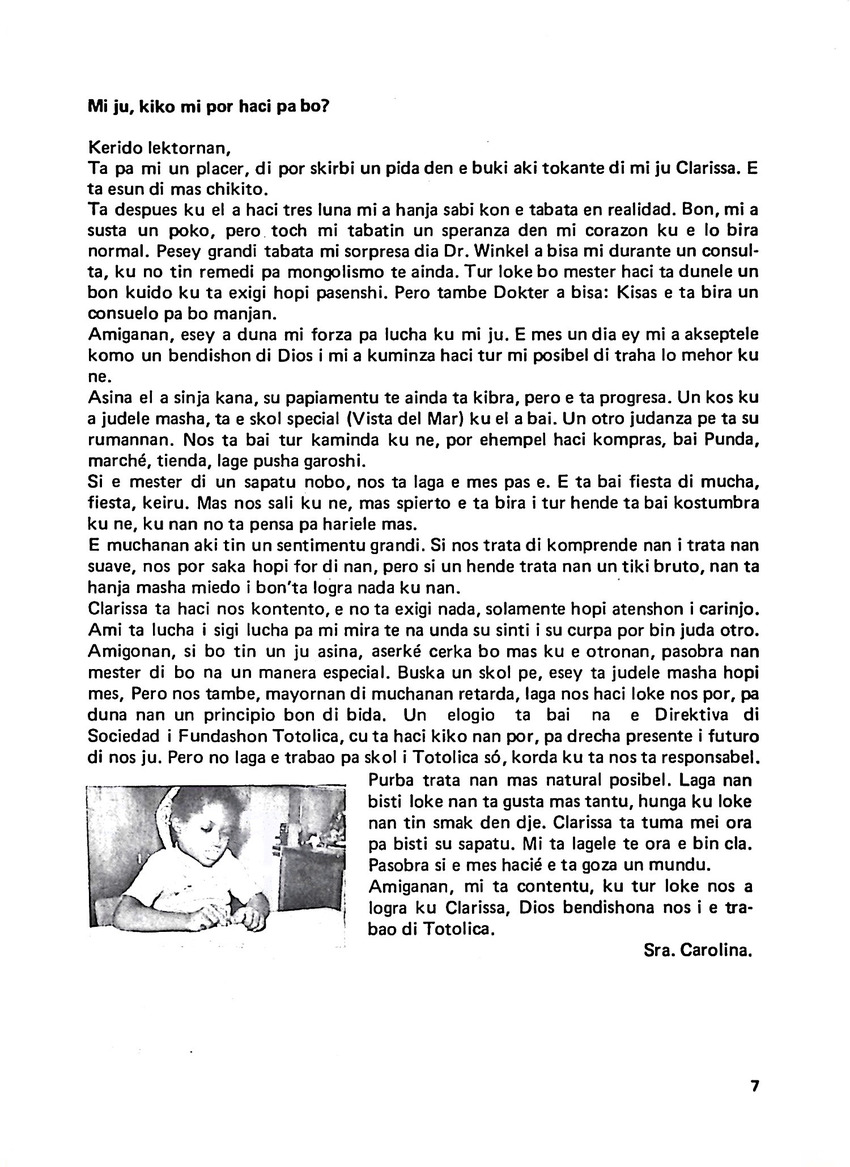 Totolica - kontaktblad vereniging van ouders en vrienden van het geestelijk gehandicapte kind - 1974-1976, nr 1-10 - New Page