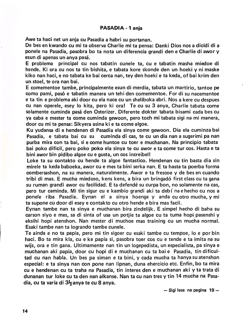Totolica - kontaktblad vereniging van ouders en vrienden van het geestelijk gehandicapte kind - 1974-1976, nr 1-10 - New Page