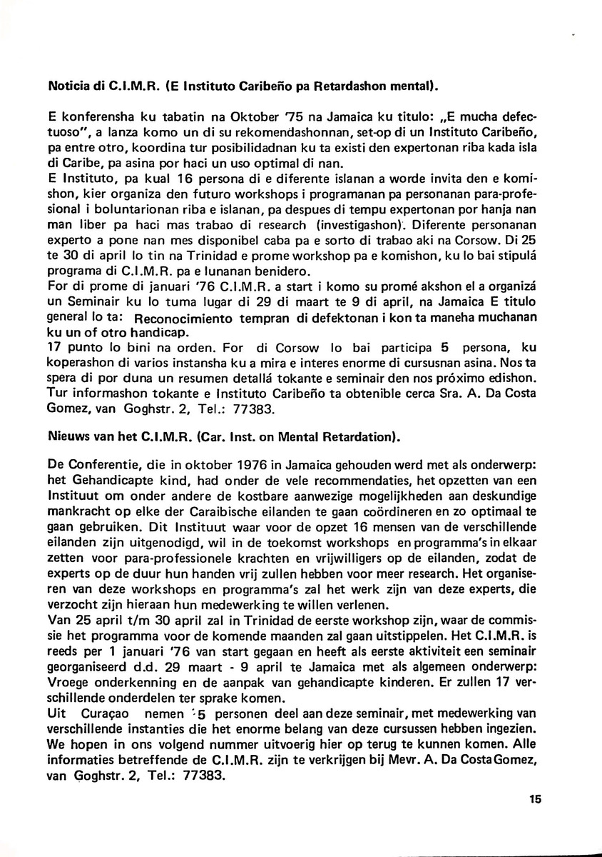 Totolica - kontaktblad vereniging van ouders en vrienden van het geestelijk gehandicapte kind - 1974-1976, nr 1-10 - New Page