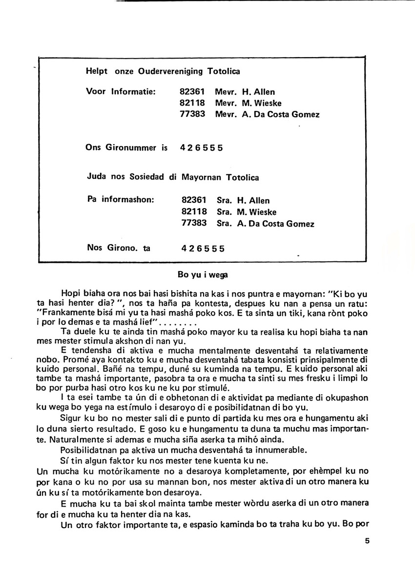 Totolica - kontaktblad vereniging van ouders en vrienden van het geestelijk gehandicapte kind - 1974-1976, nr 1-10 - New Page