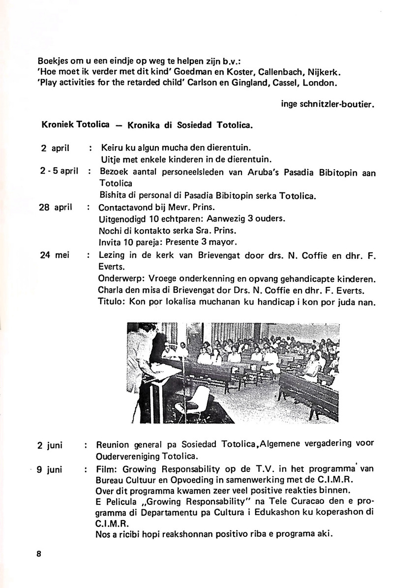 Totolica - kontaktblad vereniging van ouders en vrienden van het geestelijk gehandicapte kind - 1974-1976, nr 1-10 - New Page