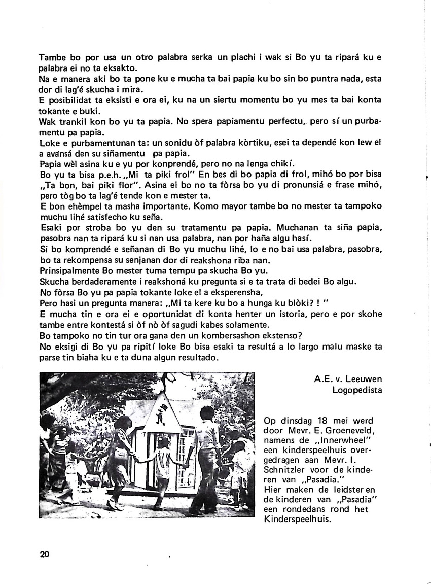 Totolica - kontaktblad vereniging van ouders en vrienden van het geestelijk gehandicapte kind - 1974-1976, nr 1-10 - New Page