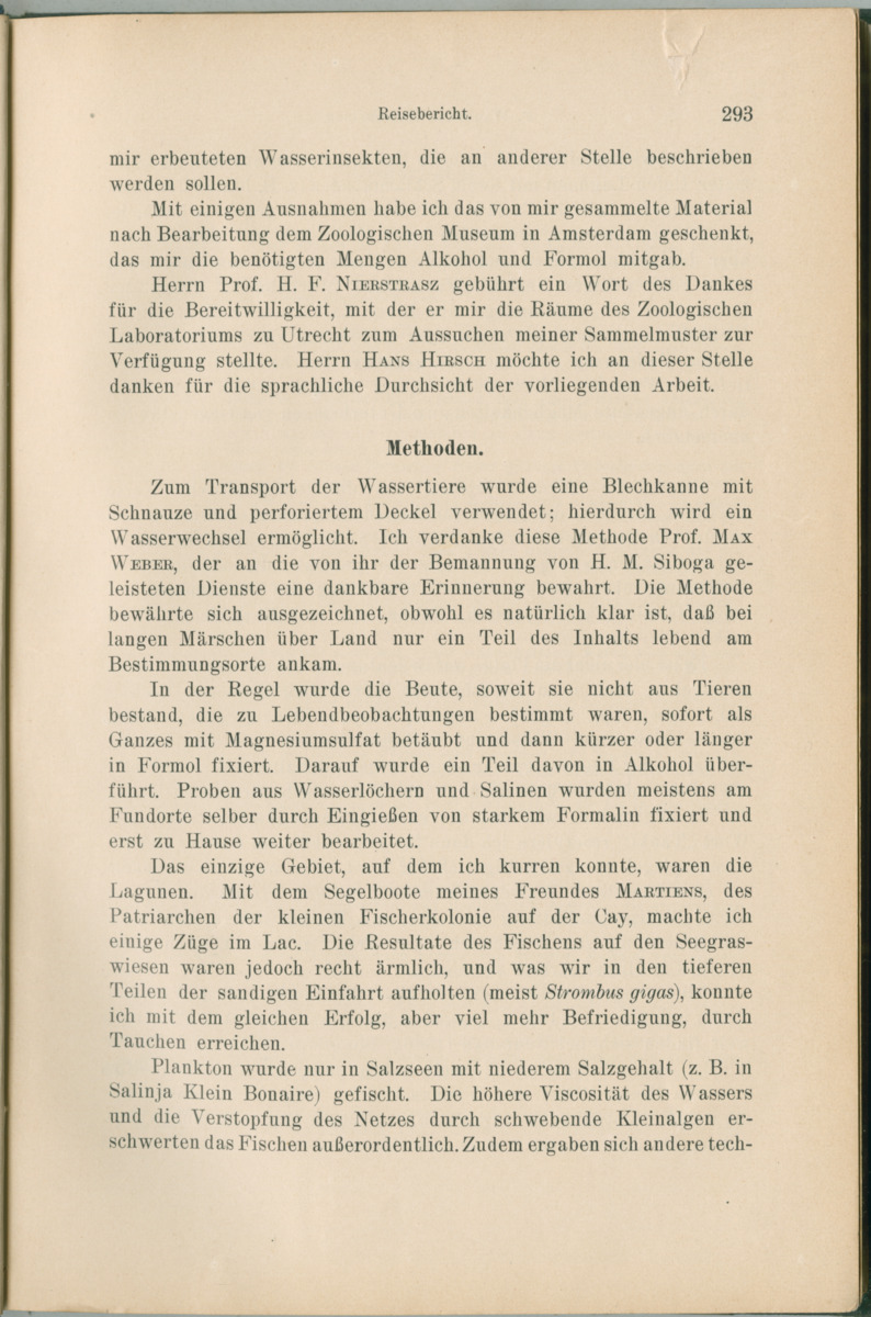 Zoologische Ergebnisse einer Reise nach Bonaire, Curacao und  Aruba im Jahre 1930 - 1. Teil - New Page