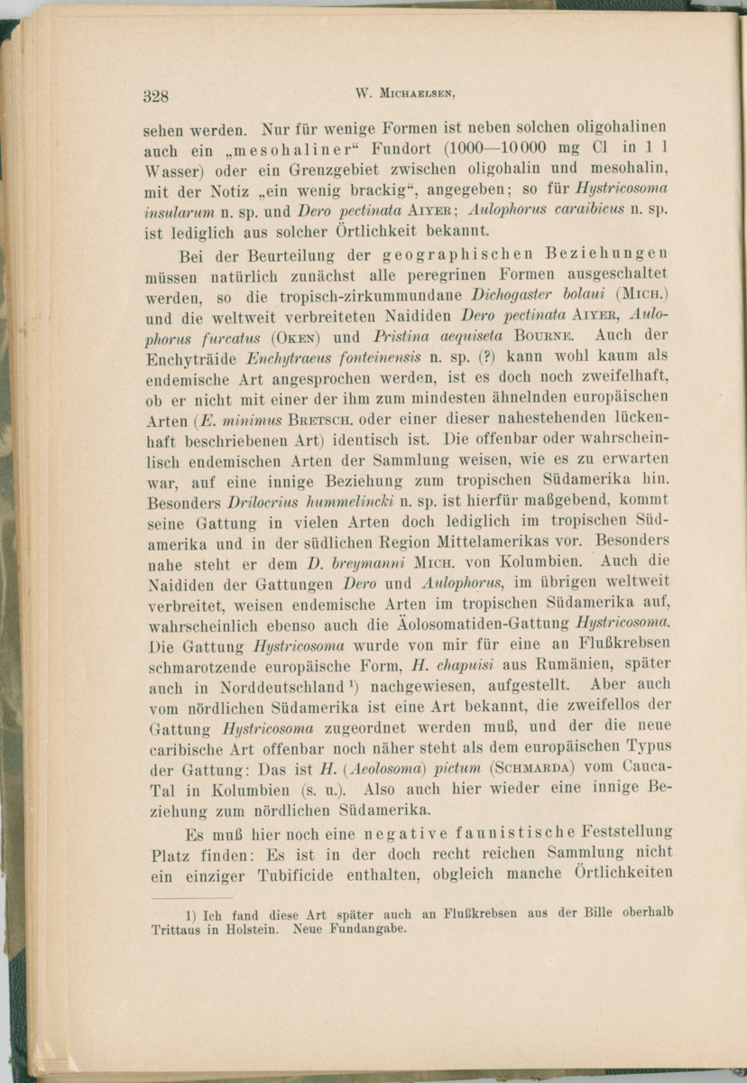 Zoologische Ergebnisse einer Reise nach Bonaire, Curacao und  Aruba im Jahre 1930 - 1. Teil - New Page