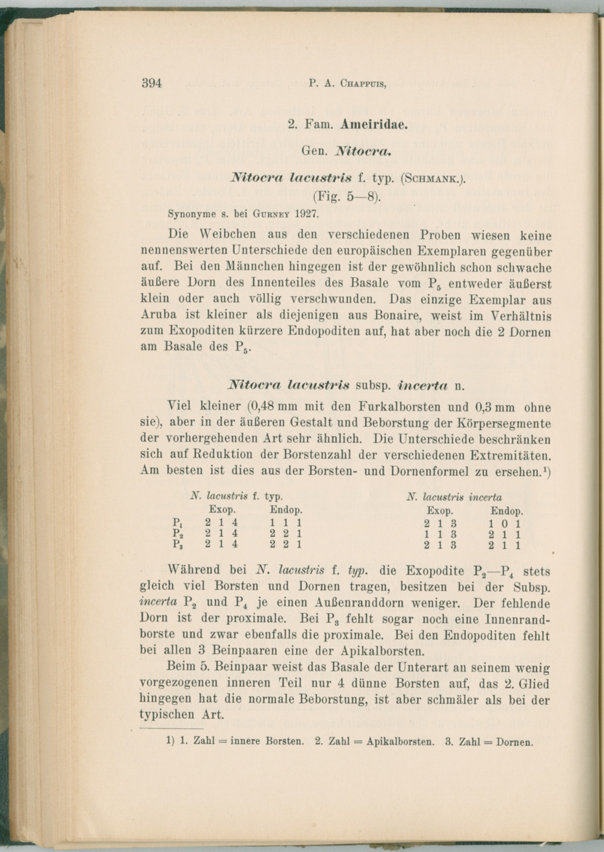 Zoologische Ergebnisse einer Reise nach Bonaire, Curacao und  Aruba im Jahre 1930 - 1. Teil - New Page