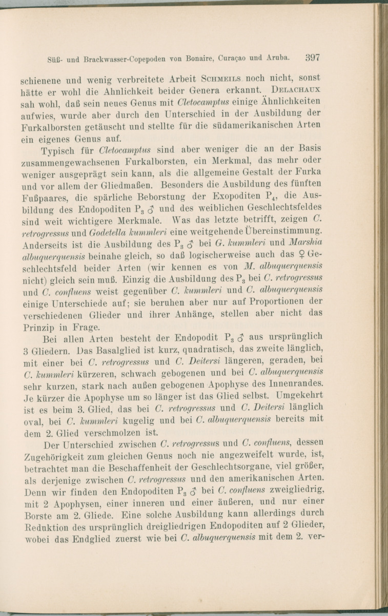 Zoologische Ergebnisse einer Reise nach Bonaire, Curacao und  Aruba im Jahre 1930 - 1. Teil - New Page