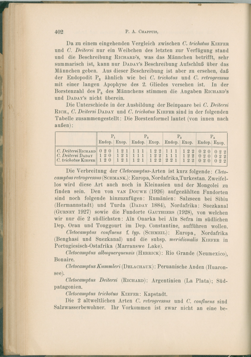 Zoologische Ergebnisse einer Reise nach Bonaire, Curacao und  Aruba im Jahre 1930 - 1. Teil - New Page