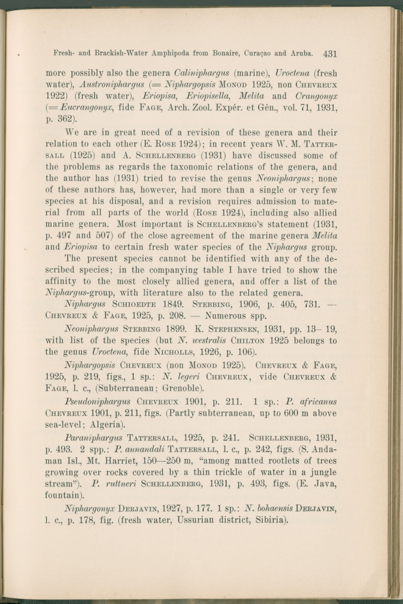 Zoologische Ergebnisse einer Reise nach Bonaire, Curacao und  Aruba im Jahre 1930 - 1. Teil - New Page