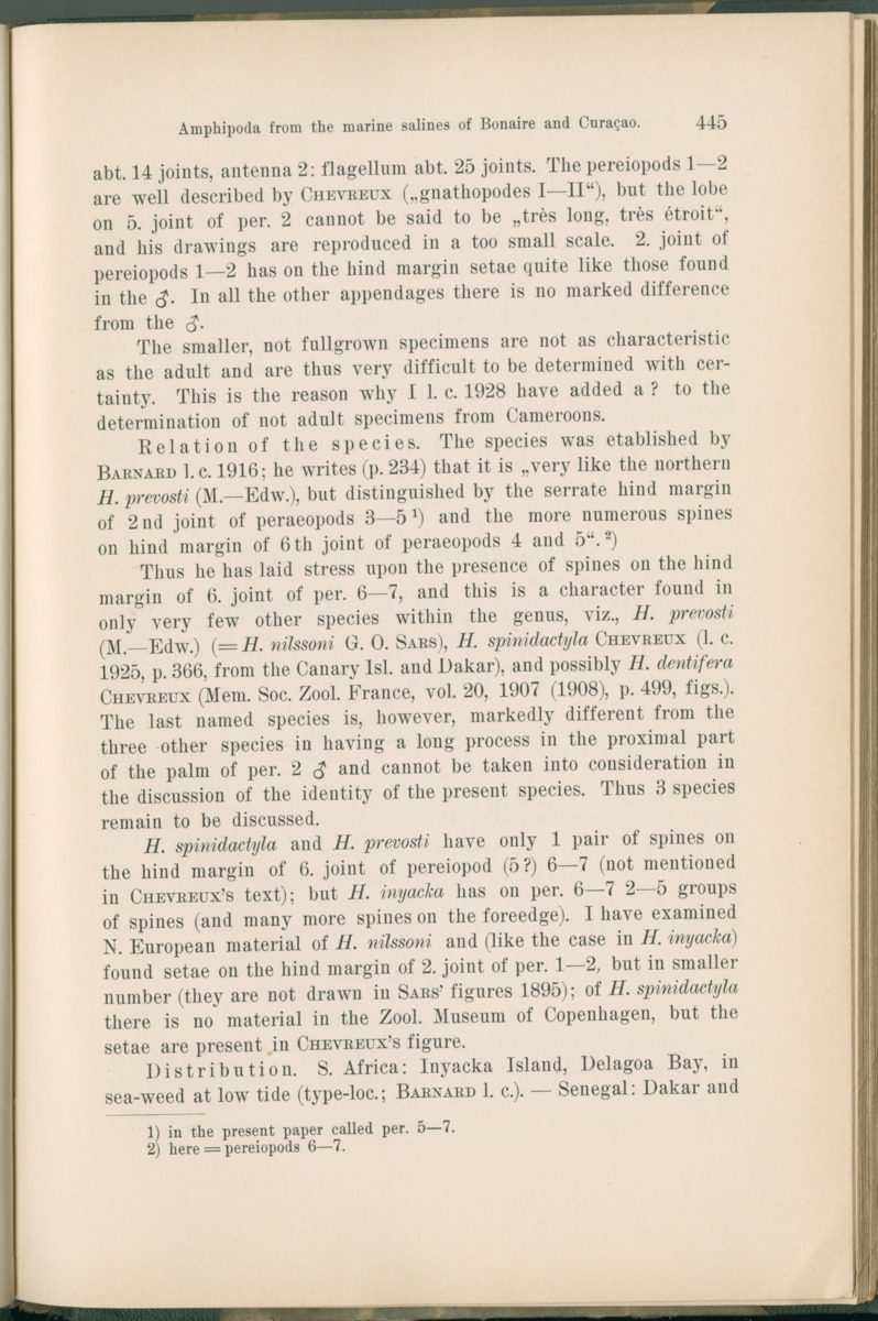 Zoologische Ergebnisse einer Reise nach Bonaire, Curacao und  Aruba im Jahre 1930 - 1. Teil - New Page