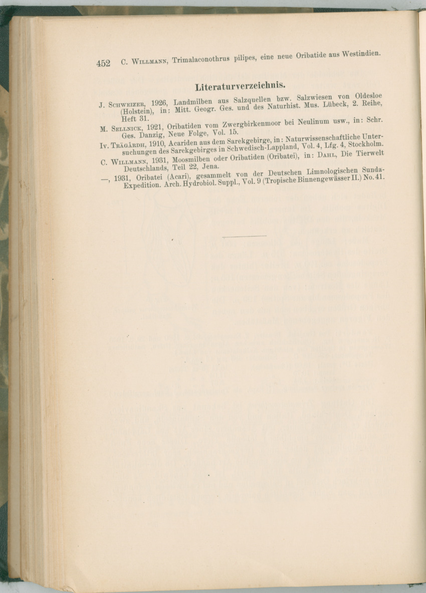 Zoologische Ergebnisse einer Reise nach Bonaire, Curacao und  Aruba im Jahre 1930 - 1. Teil - New Page