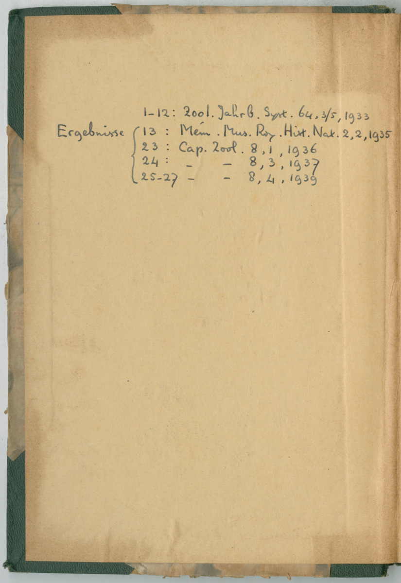 Zoologische Ergebnisse einer Reise nach Bonaire, Curacao und  Aruba im Jahre 1930 - 3. Teil - New Page