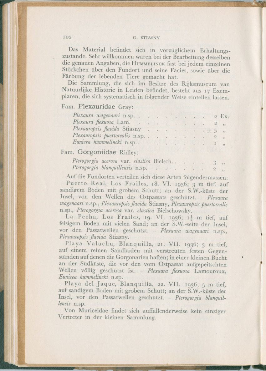 Zoologische Ergebnisse einer Reise nach Bonaire, Curacao und  Aruba im Jahre 1930 - 3. Teil - New Page