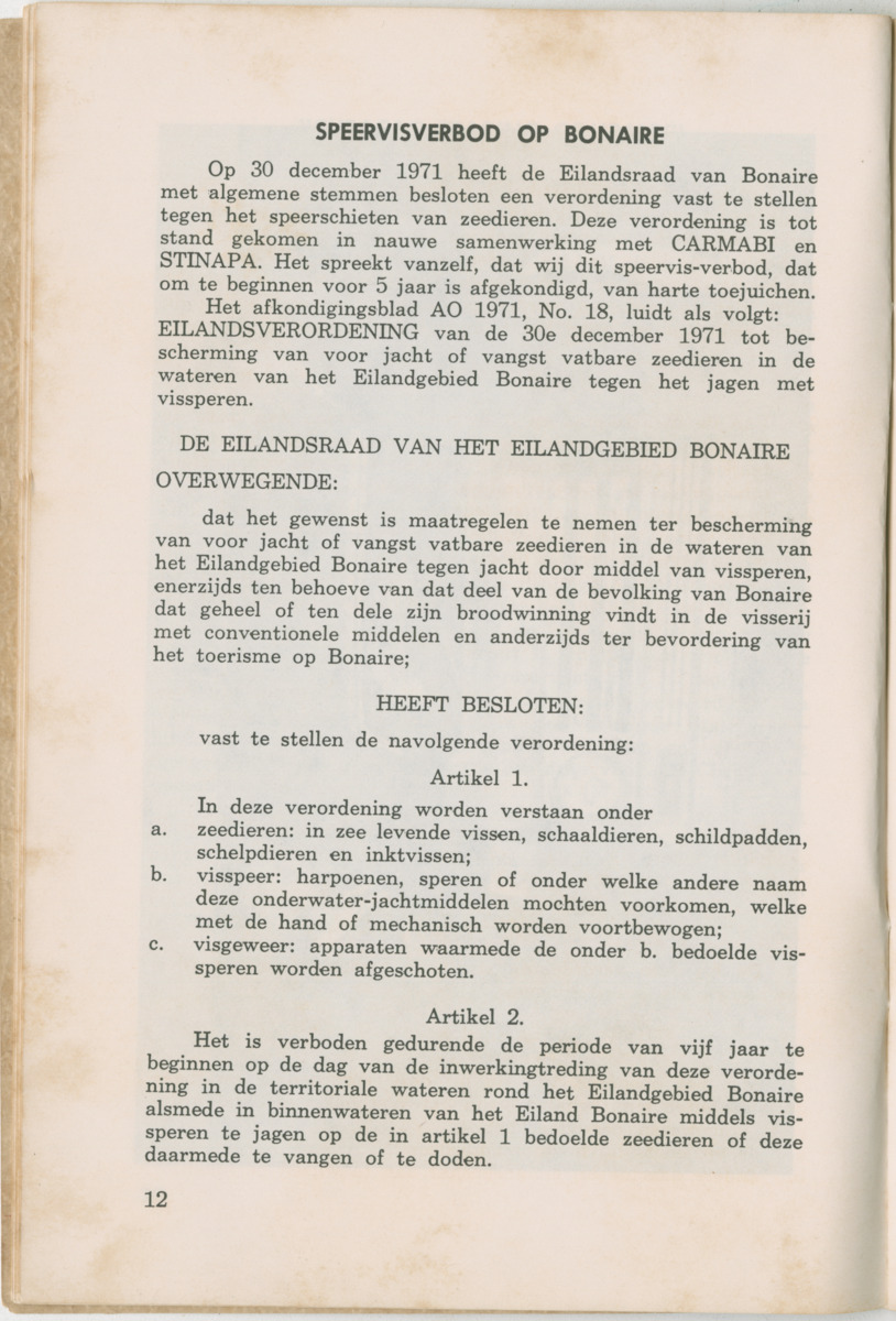 Uitgaven Stinapa - No. 6 - februari 1972 - New Page
