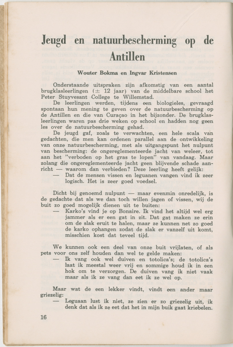Uitgaven Stinapa - No. 6 - februari 1972 - New Page