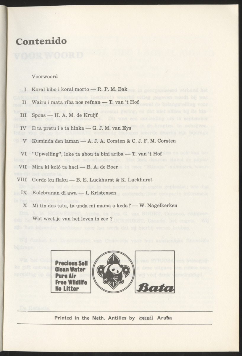 Uitgaven Stinapa - No. 10 - Bida den Laman I - New Page