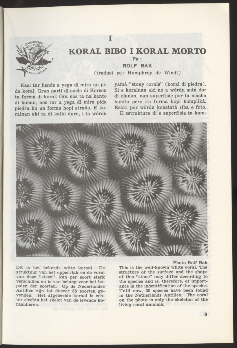Uitgaven Stinapa - No. 10 - Bida den Laman I - New Page