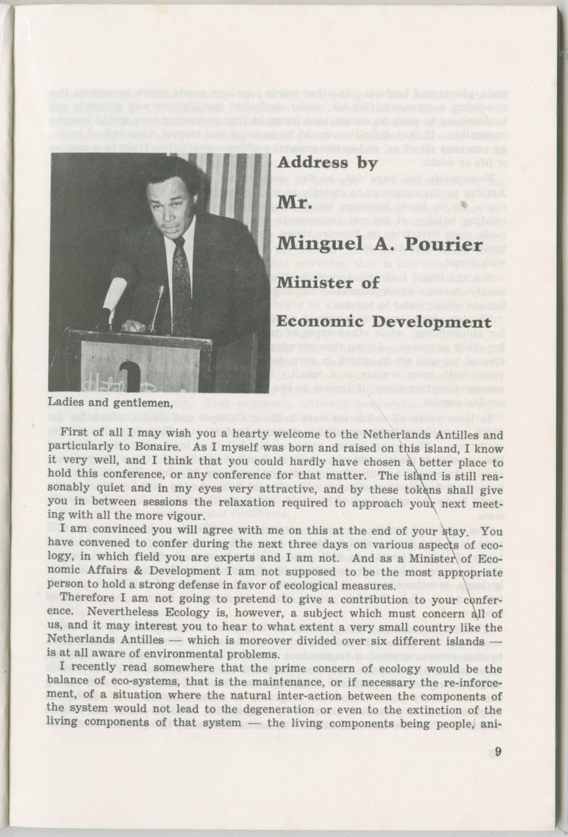 Uitgaven Stinapa - No. 11 - Ecology Conference on Flamingoes, Oil Pollution and Reefs, Bonaire 25-28 September 1975 - New Page