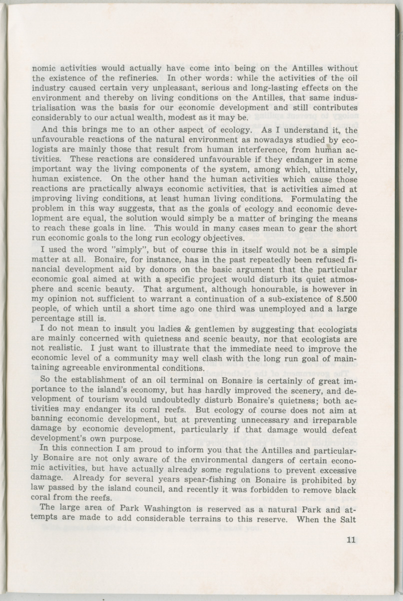 Uitgaven Stinapa - No. 11 - Ecology Conference on Flamingoes, Oil Pollution and Reefs, Bonaire 25-28 September 1975 - New Page