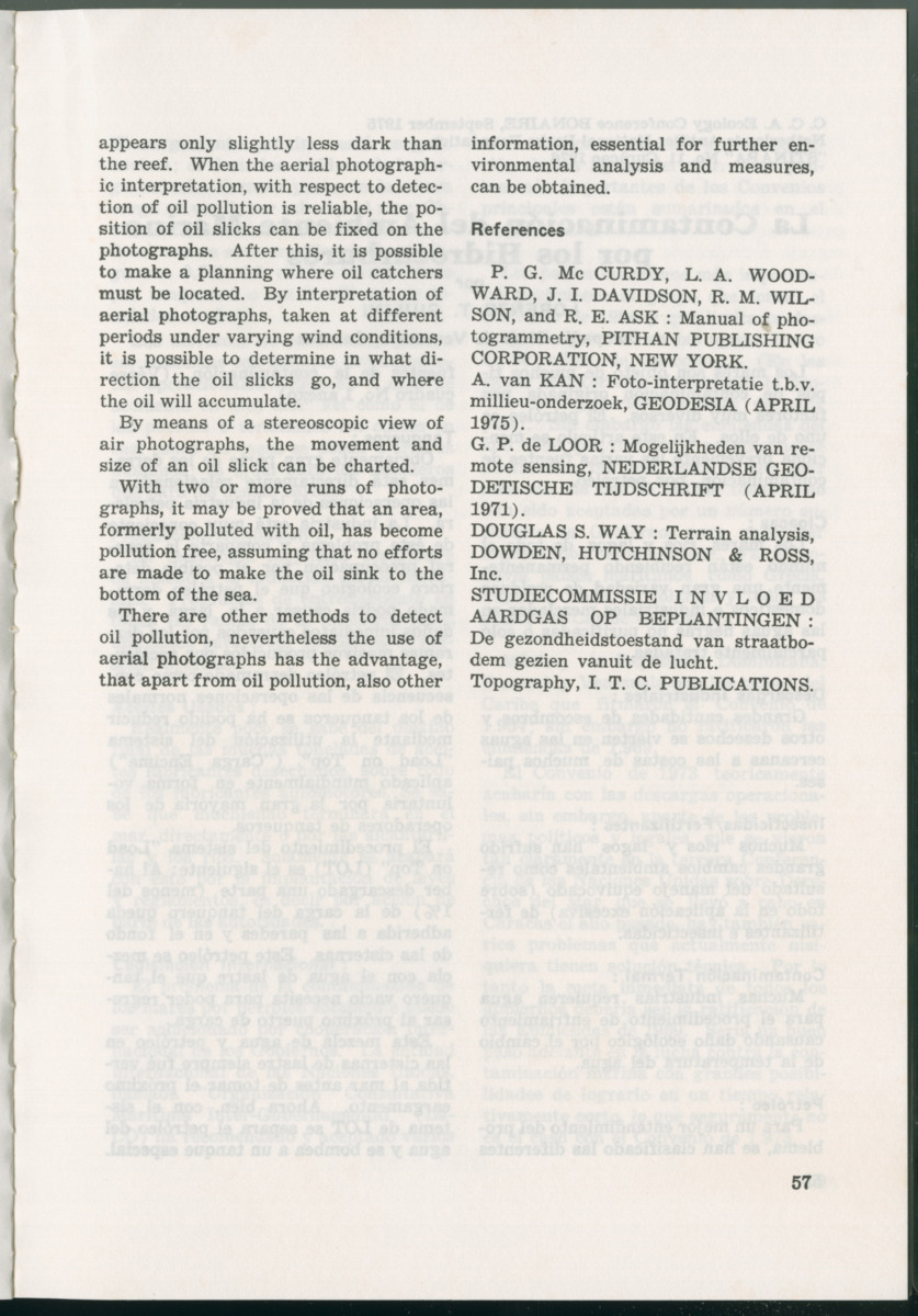 Uitgaven Stinapa - No. 11 - Ecology Conference on Flamingoes, Oil Pollution and Reefs, Bonaire 25-28 September 1975 - New Page