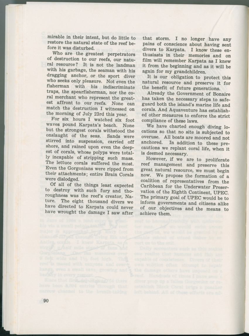 Uitgaven Stinapa - No. 11 - Ecology Conference on Flamingoes, Oil Pollution and Reefs, Bonaire 25-28 September 1975 - New Page