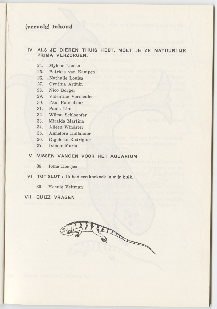 Uitgaven Stinapa - No. 12 - Kinderen over Dieren - New Page