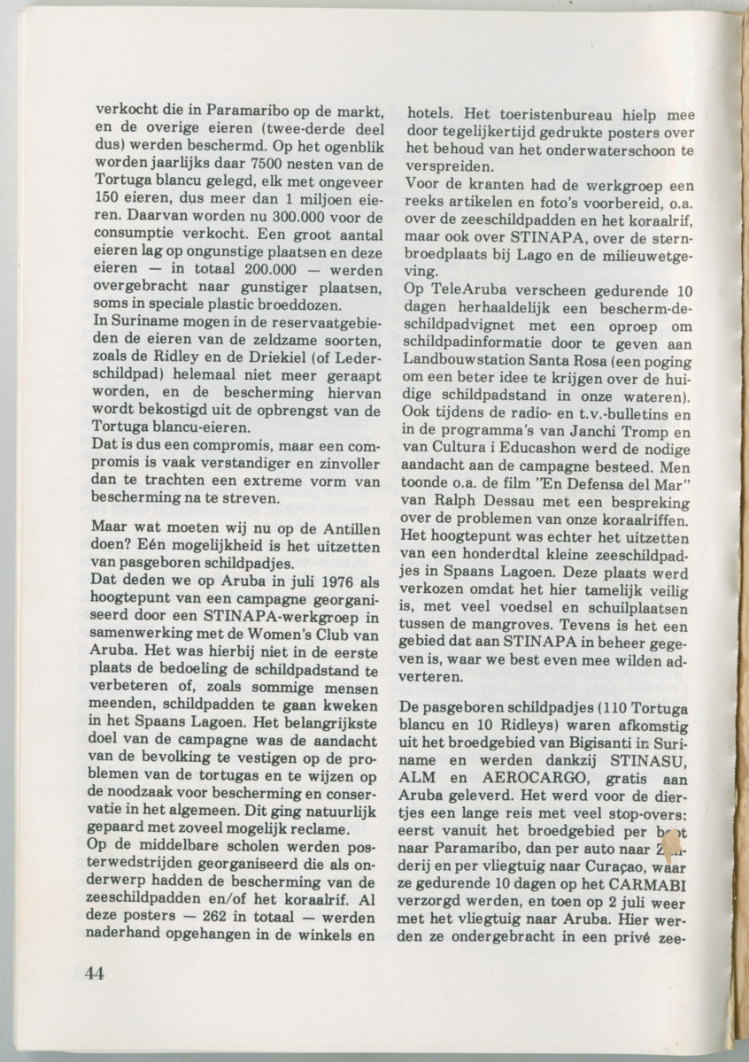 Uitgaven Stinapa - No. 14 - Aruba, zijn voorgeschiedenis zijn dieren - New Page