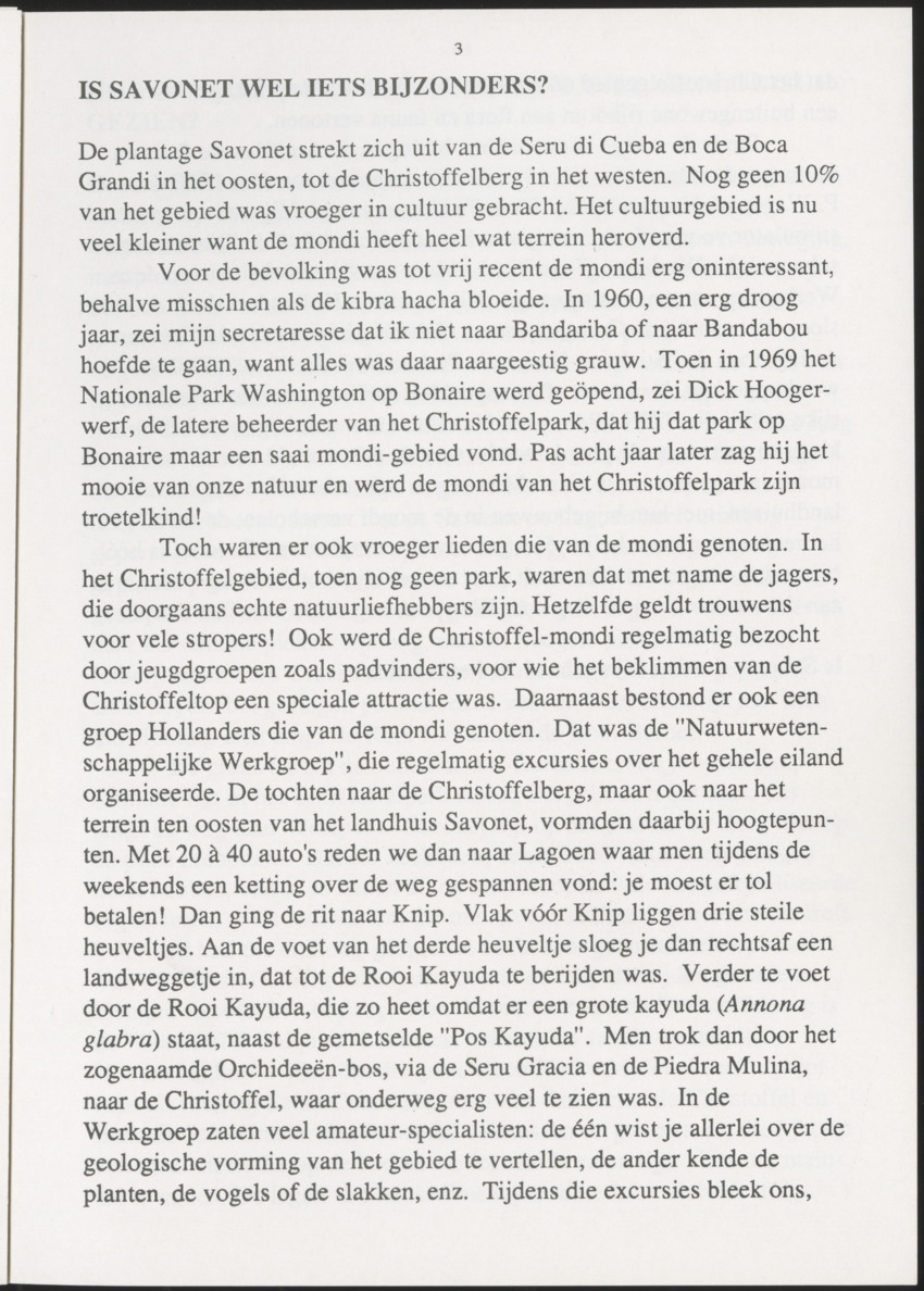 Uitgaven Stinapa - No. 35 - Plantage Savonet, Verleden en toekomst - New Page
