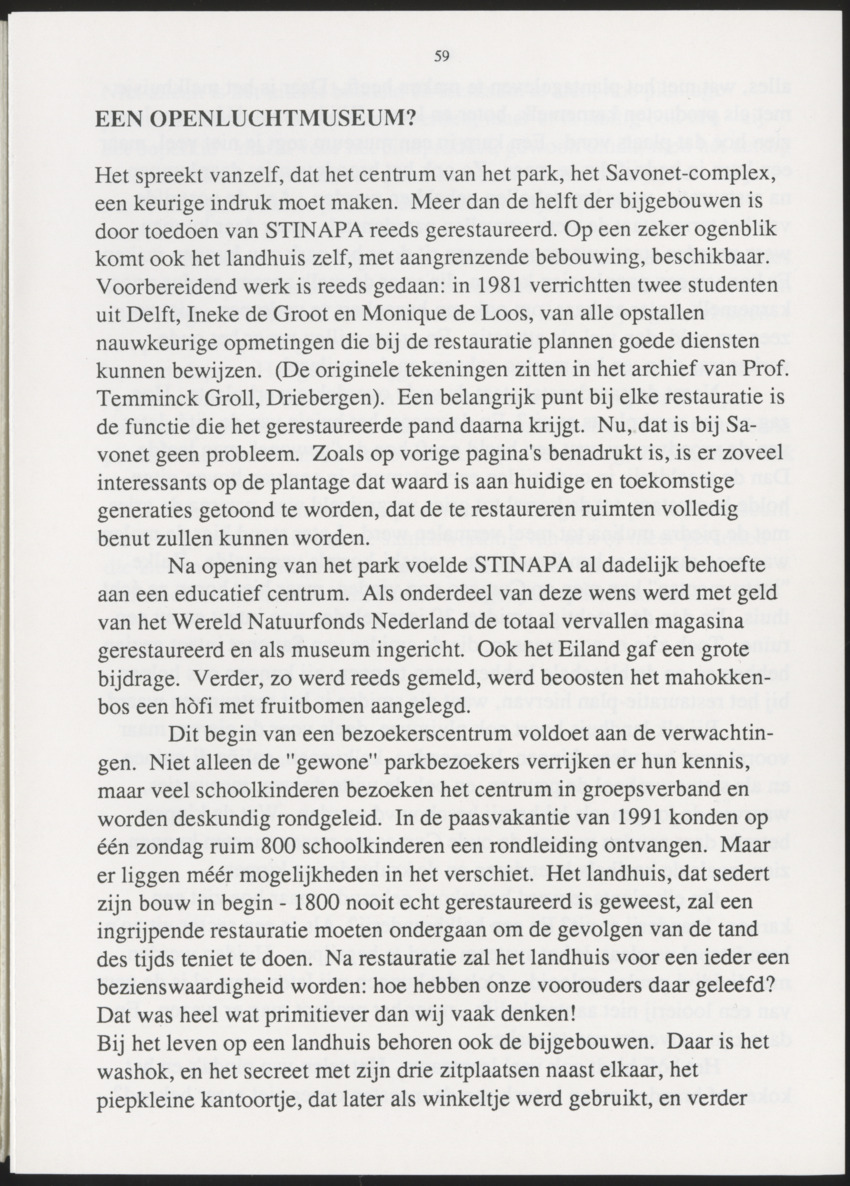 Uitgaven Stinapa - No. 35 - Plantage Savonet, Verleden en toekomst - New Page