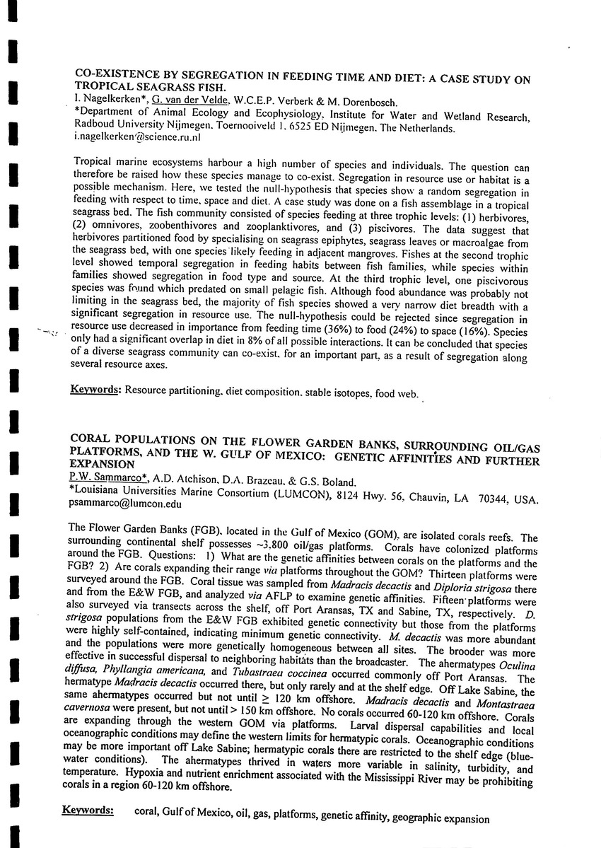 Association of Island Marine Laboratories - 32th Meeting - Sea Aquarium, Curacao - 2005 - New Page