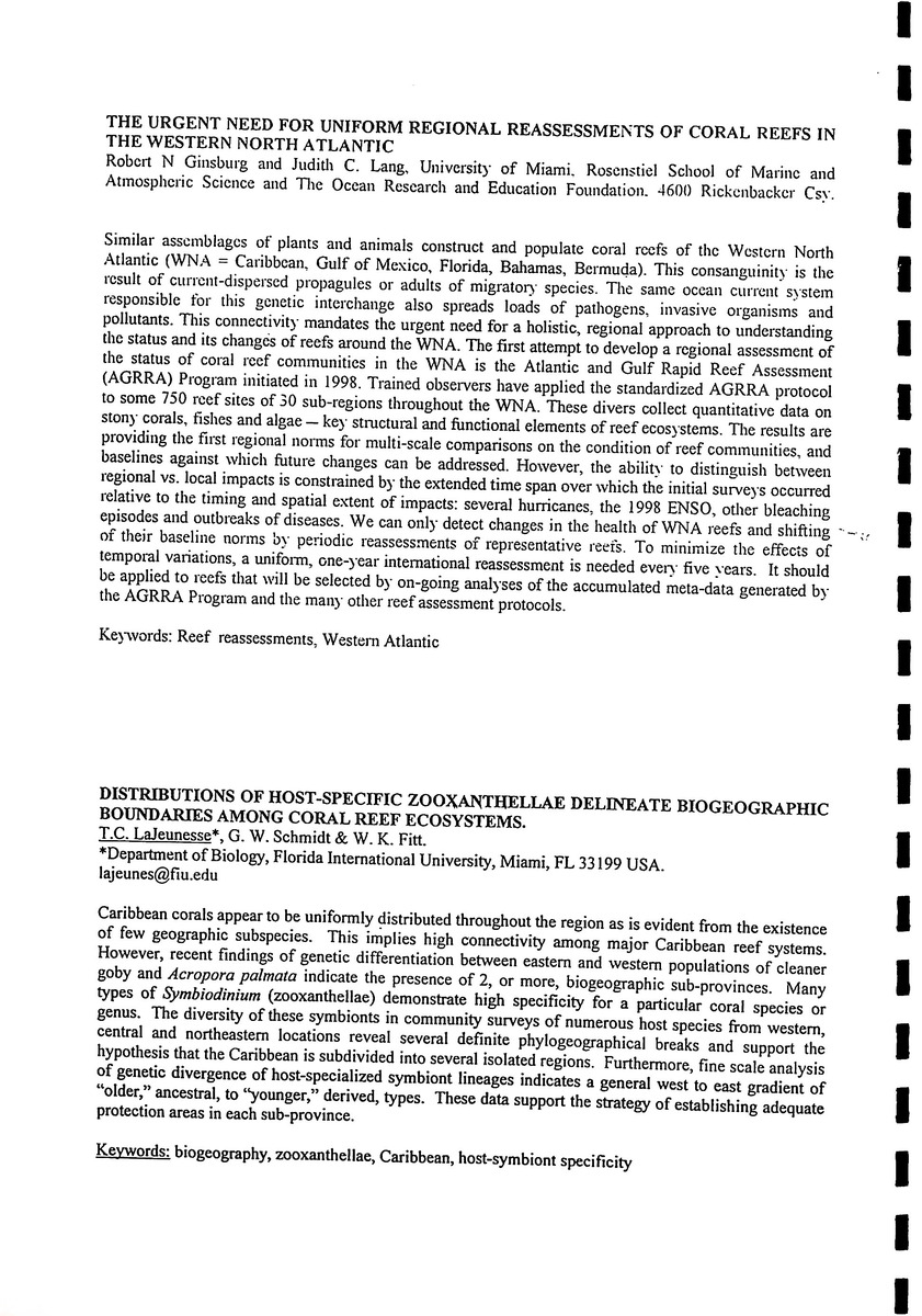 Association of Island Marine Laboratories - 32th Meeting - Sea Aquarium, Curacao - 2005 - New Page