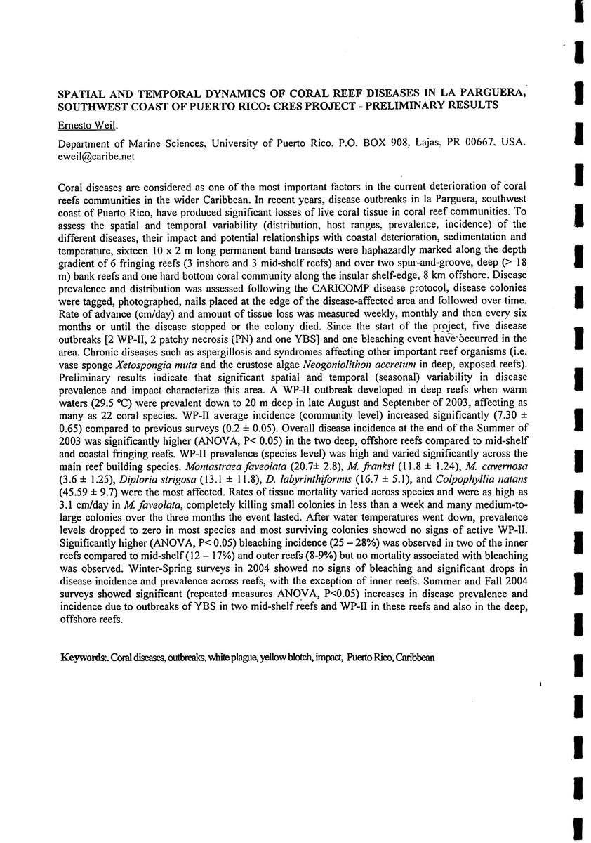 Association of Island Marine Laboratories - 32th Meeting - Sea Aquarium, Curacao - 2005 - New Page