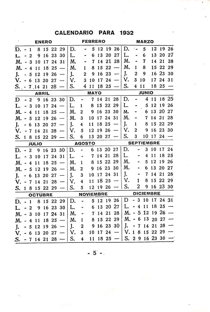 Almanaque de Curacao - 1933 - New Page