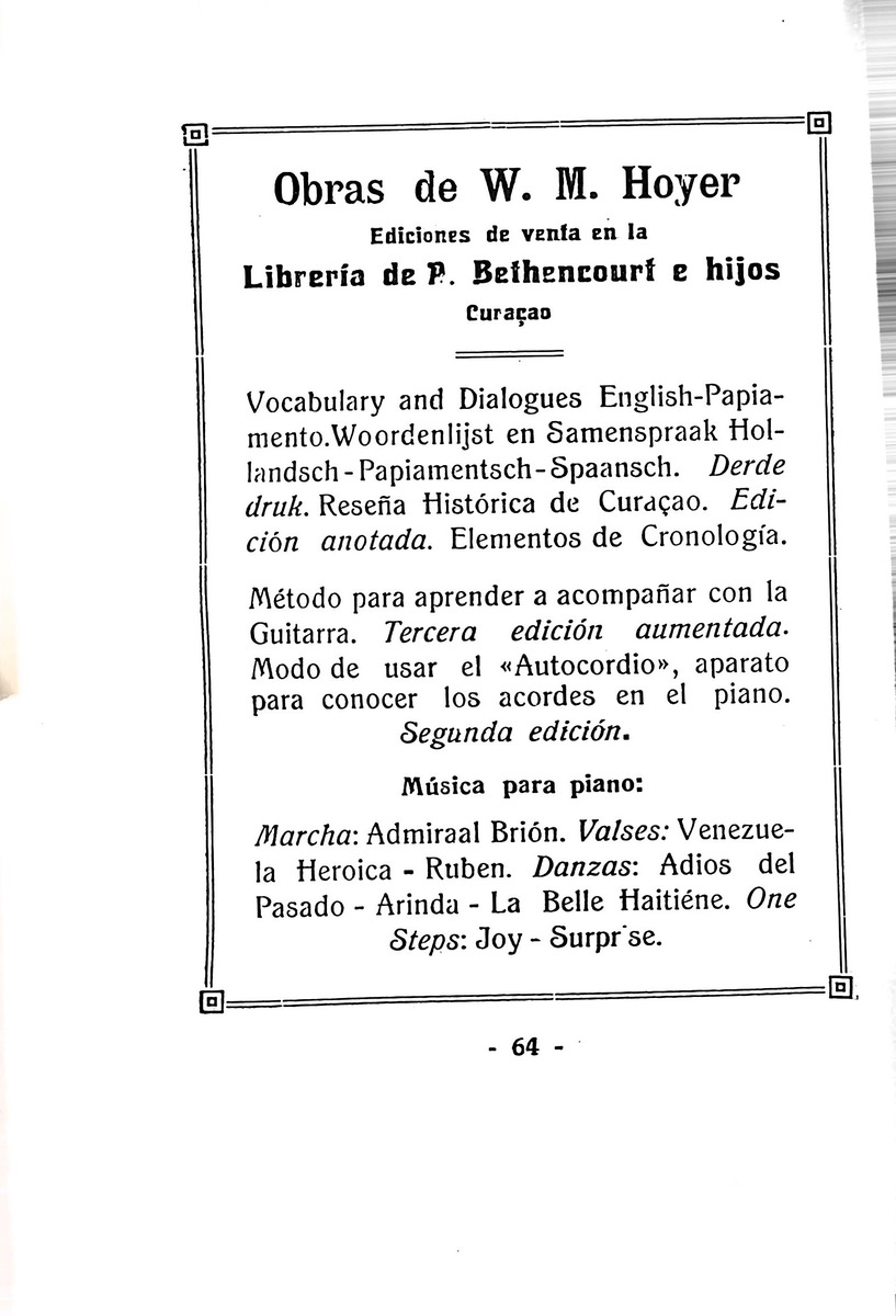 Almanaque de Curacao - 1933 - New Page