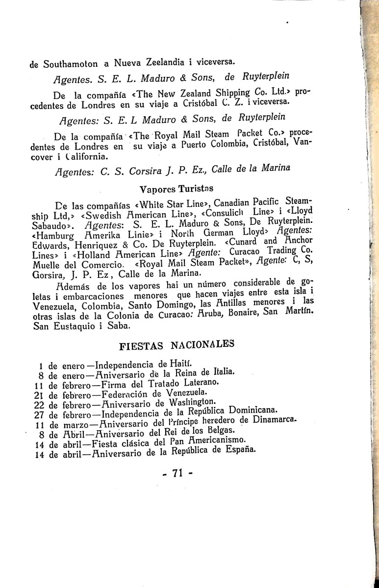 Almanaque de Curacao - 1933 - New Page