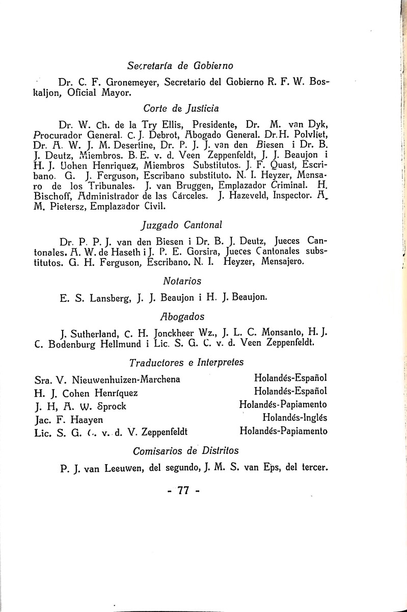 Almanaque de Curacao - 1933 - New Page