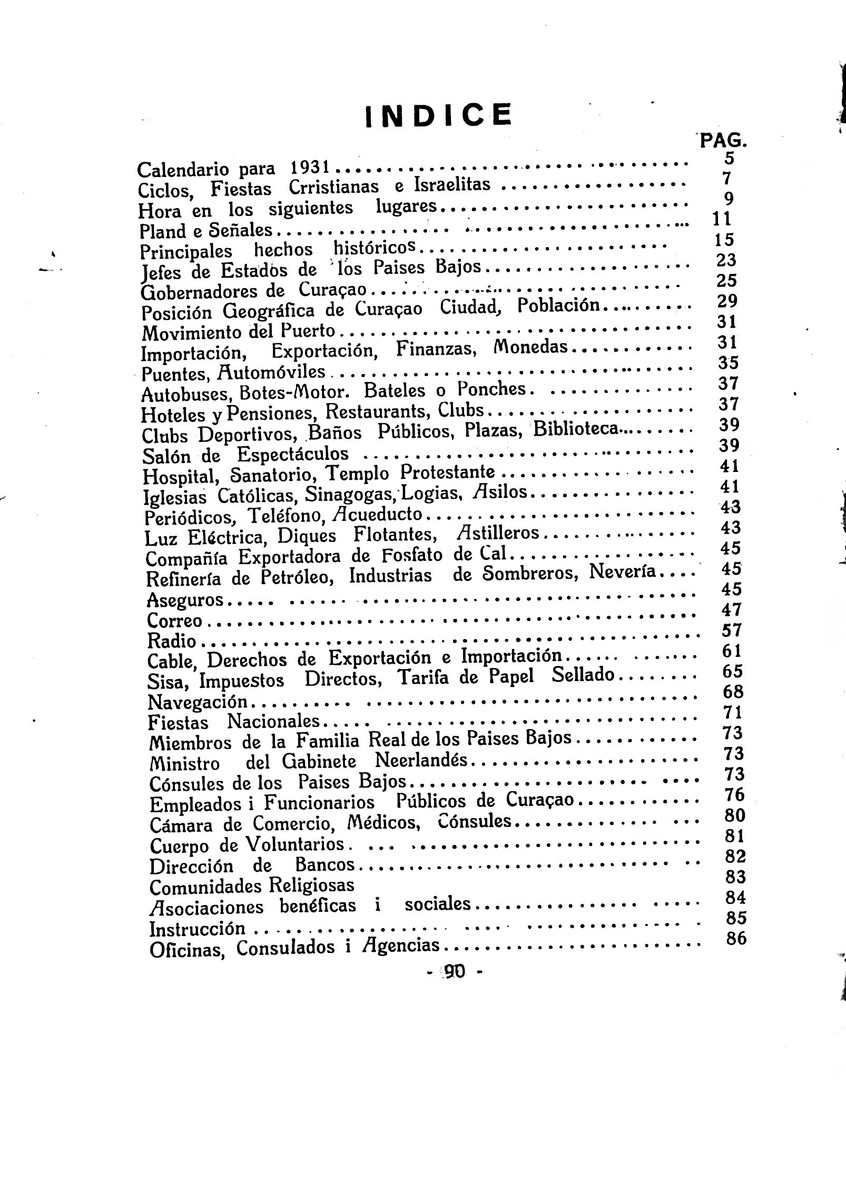 Almanaque de Curacao - 1933 - New Page