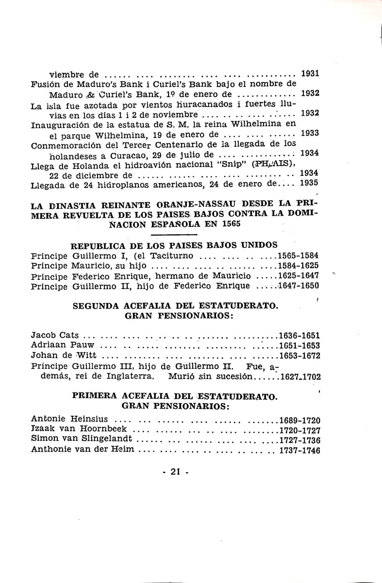 Almanaque de Curacao - 1936 - New Page