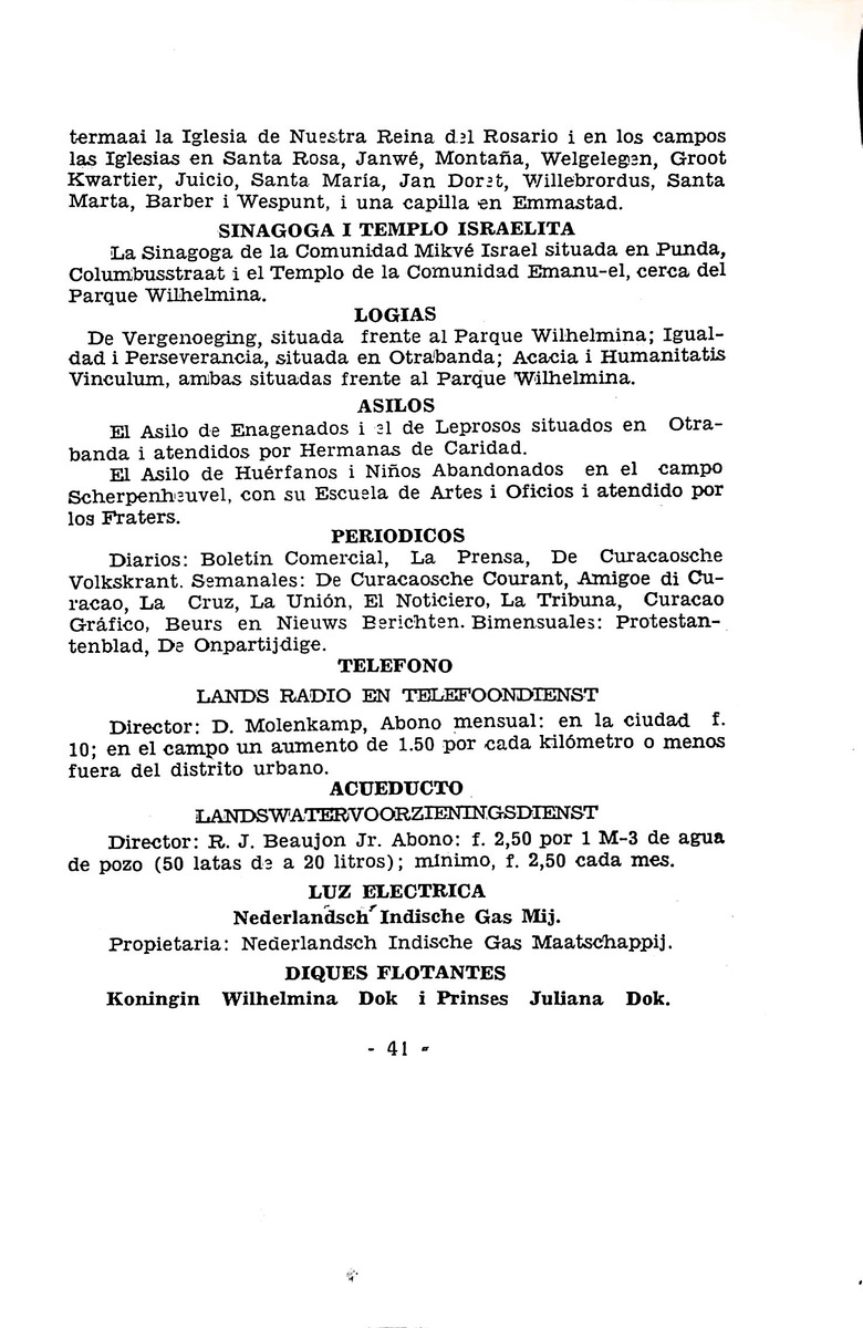 Almanaque de Curacao - 1936 - New Page