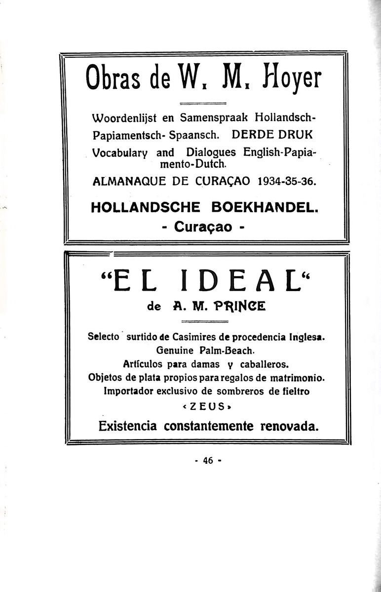 Almanaque de Curacao - 1936 - New Page