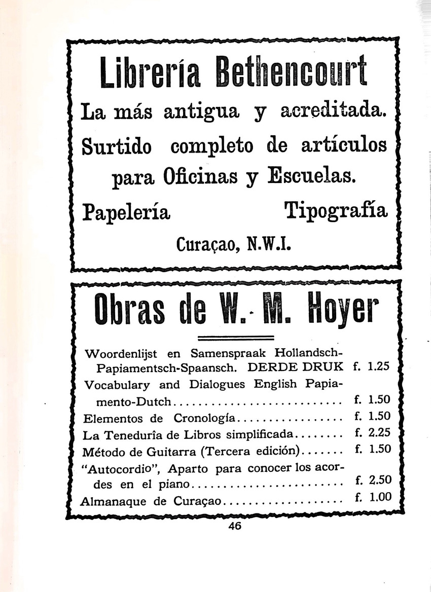 Almanaque de Curacao - 1938 - New Page