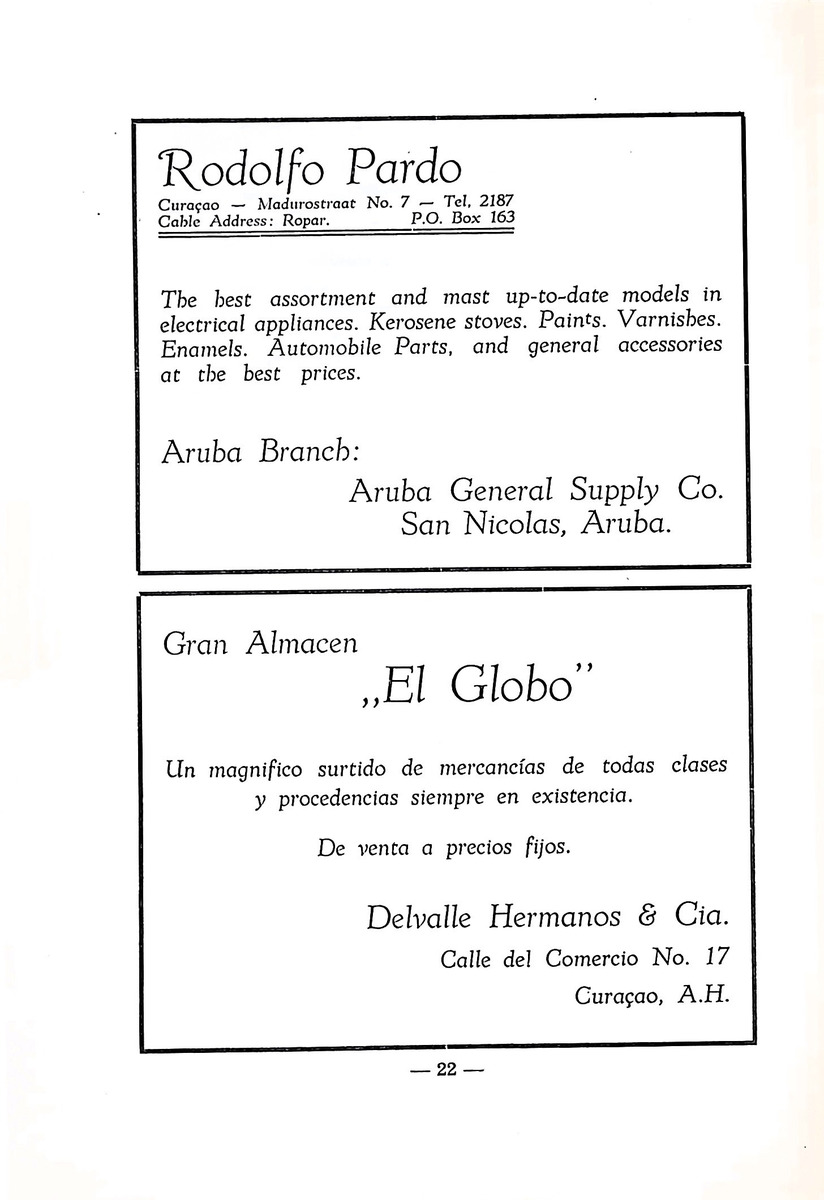 Almanaque de Curacao - 1940 - New Page