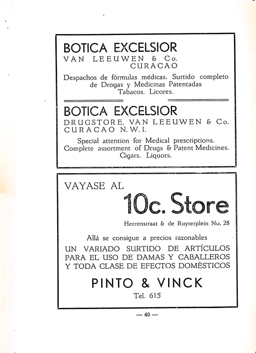 Almanaque de Curacao - 1940 - New Page