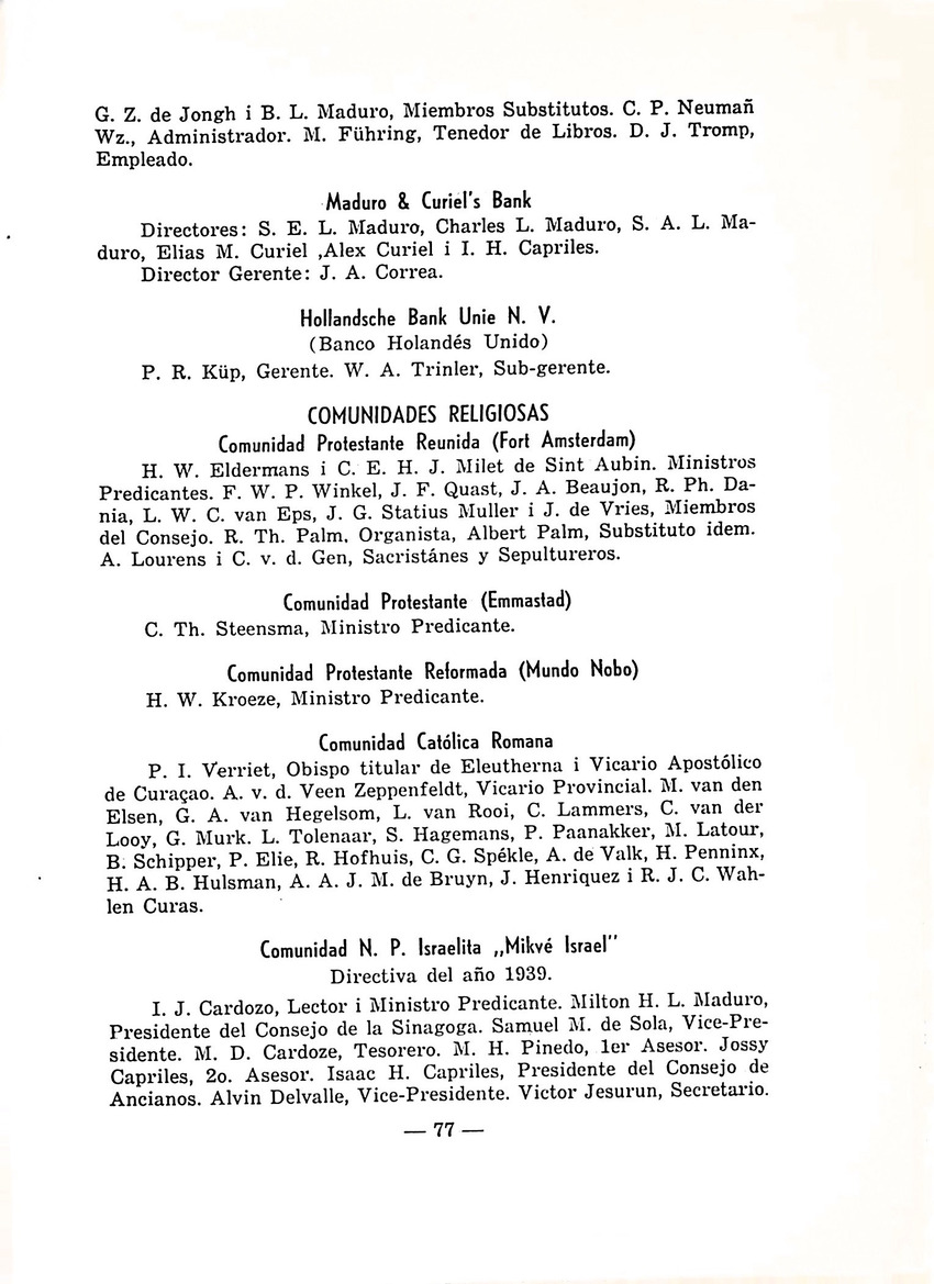 Almanaque de Curacao - 1940 - New Page