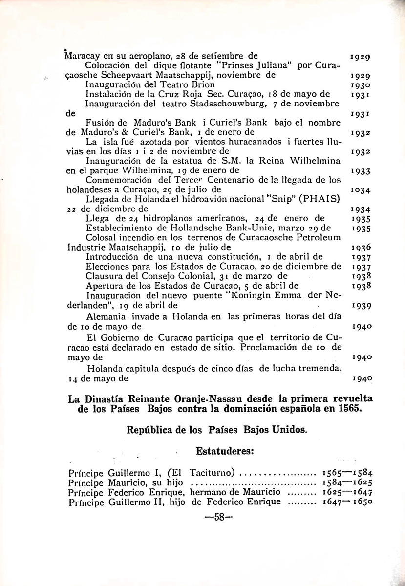 Almanaque de Curacao - 1941 - New Page