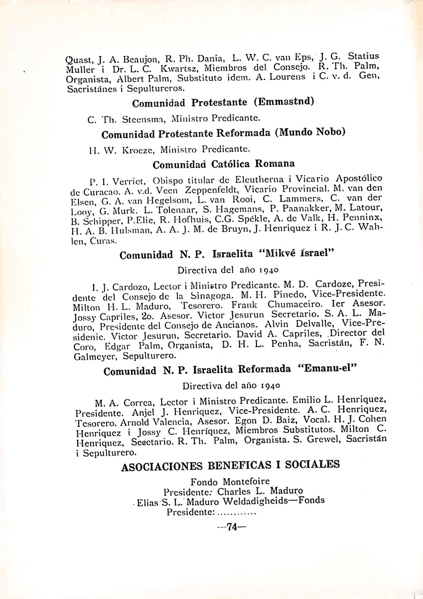 Almanaque de Curacao - 1941 - New Page
