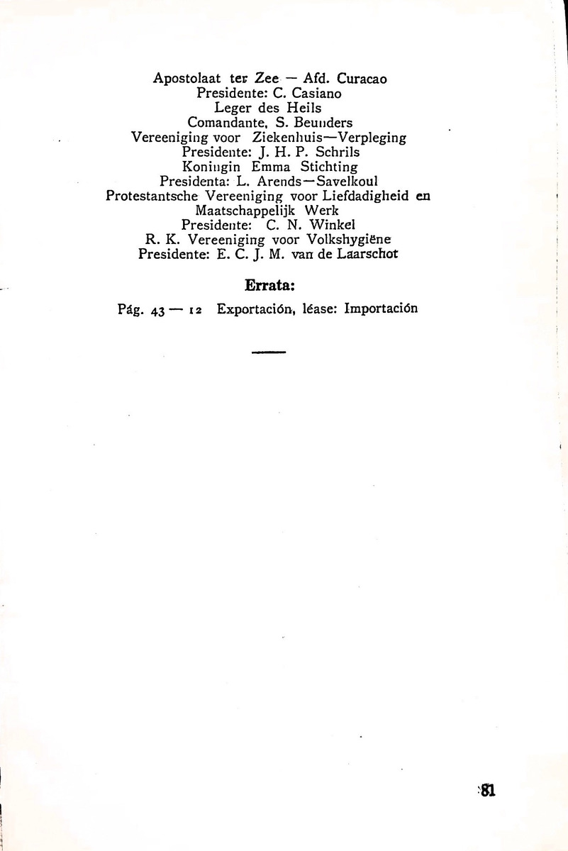 Almanaque de Curacao - 1942 - New Page