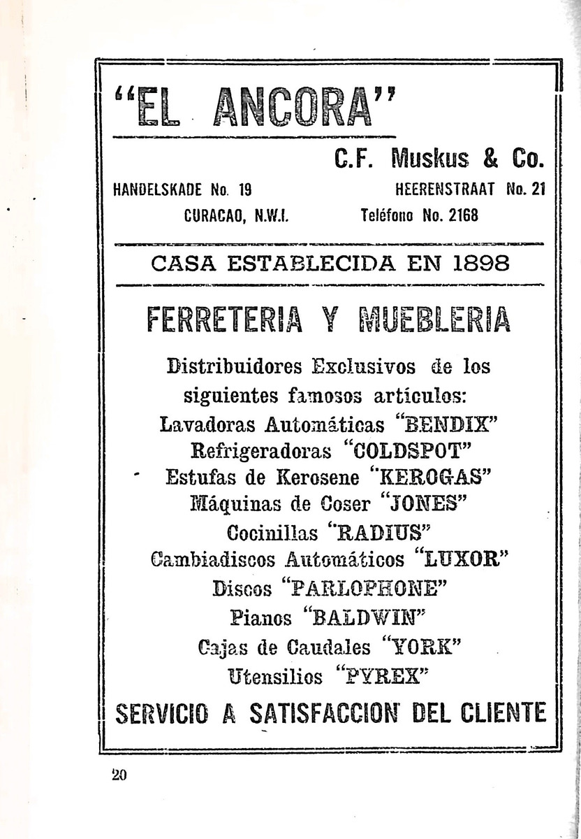 Almanaque de Curacao - 1943 - New Page
